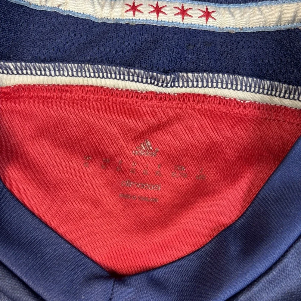 Adidas Chicago Fire‎ Jersey Mens XL MLS Soccer Climacool Quaker Red Blue Sports